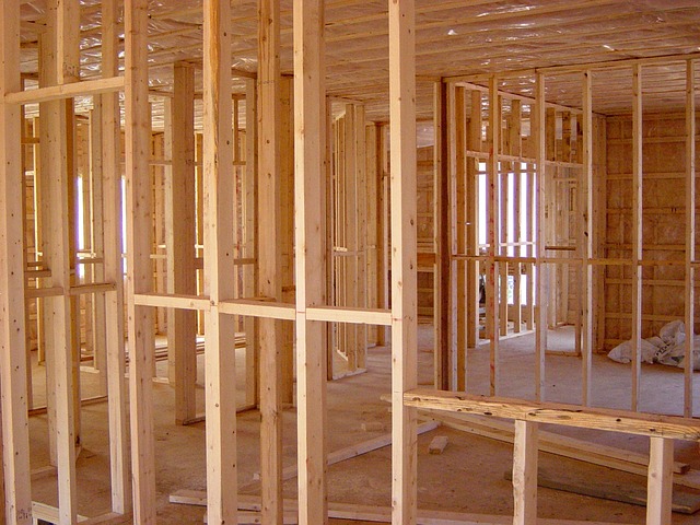 Image of residence under construction at the framing stage
