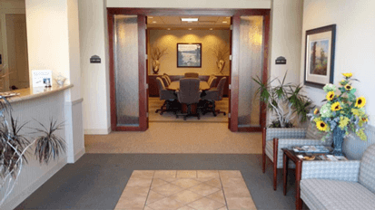 Image of the Lobby of the Office of the Geddes Law Firm, P.C., in Reno, Nevada